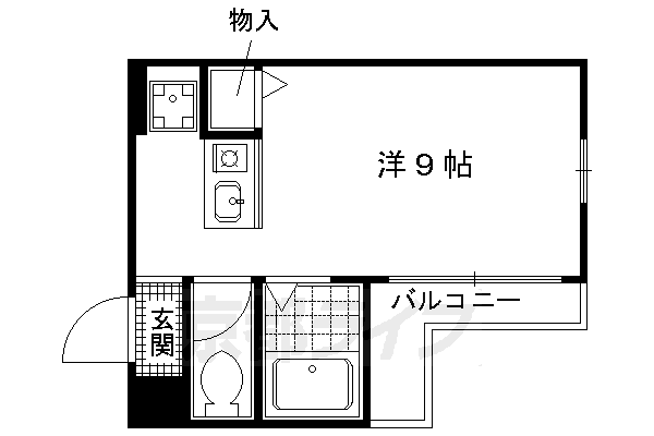 ＤＥＴＯＭ‐１西陣南の間取り