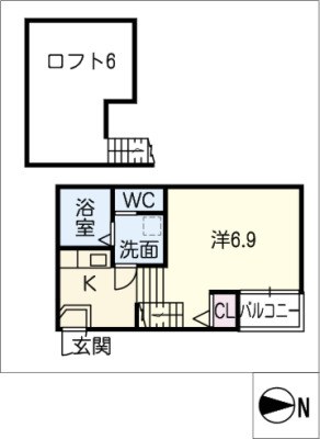 カーサさくらIの間取り