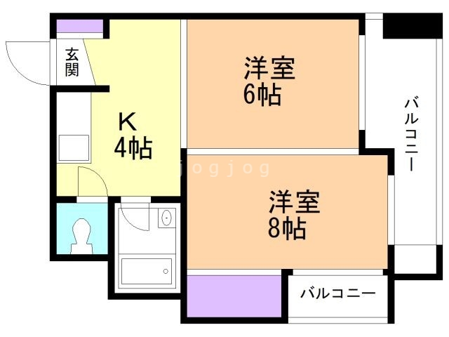 中の島リバーサイドマンションの間取り