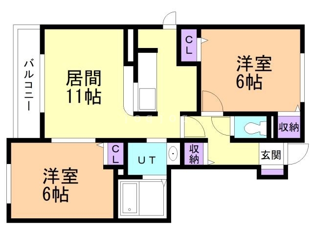 ホワイトスクエアの間取り