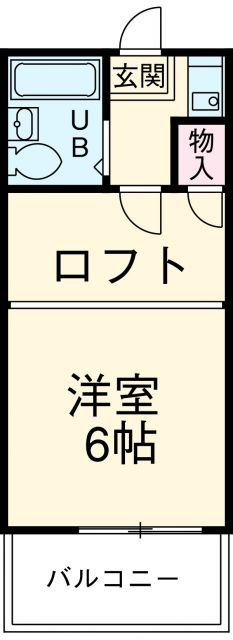 名古屋市中川区打出町のアパートの間取り