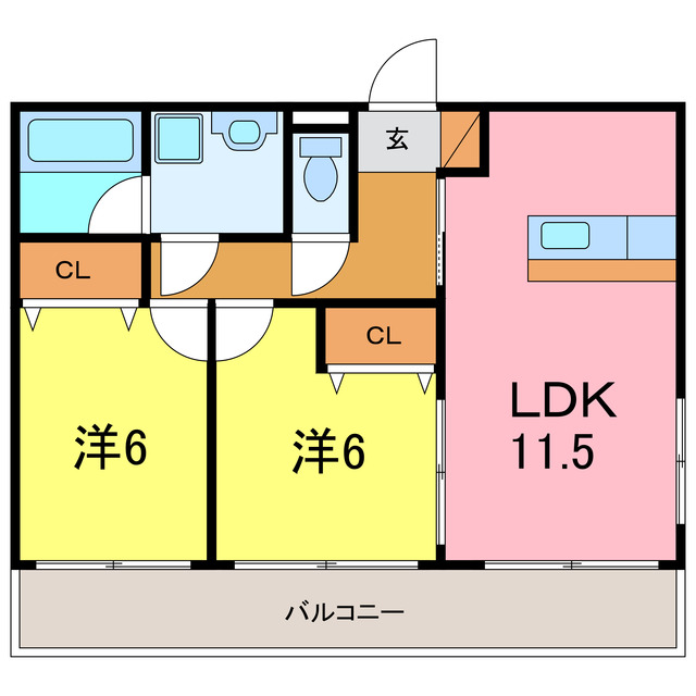 デルニエドミールの間取り