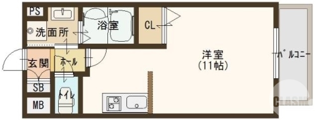 【堺市北区長曽根町のマンションの間取り】