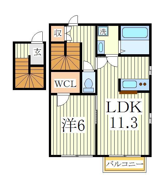 シェソワＡ運Ａ86街区２の間取り