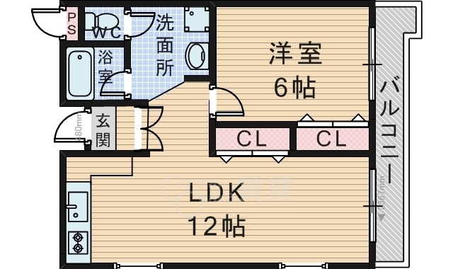 プルミエール豊中の間取り