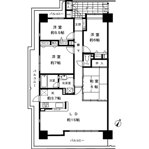 ステーシア高槻の間取り