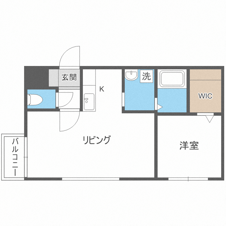 レジーナ南4条の間取り