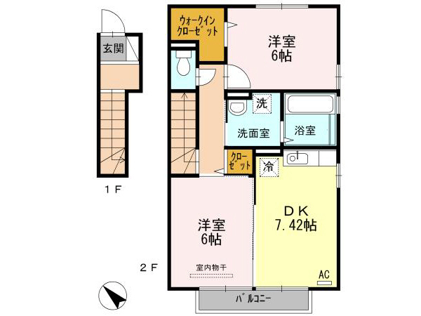 ベルヴィル カメリアIIの間取り