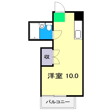 高知市大津のマンションの間取り