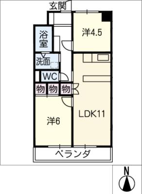 カプリスＫ１の間取り