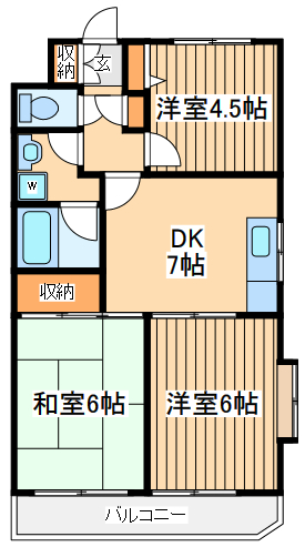 座間市相模が丘のマンションの間取り