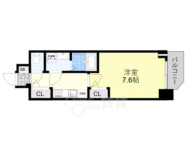 豊中市螢池西町のマンションの間取り