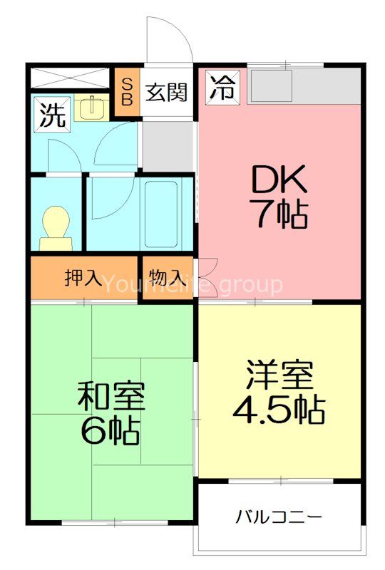 藤沢市本町のマンションの間取り