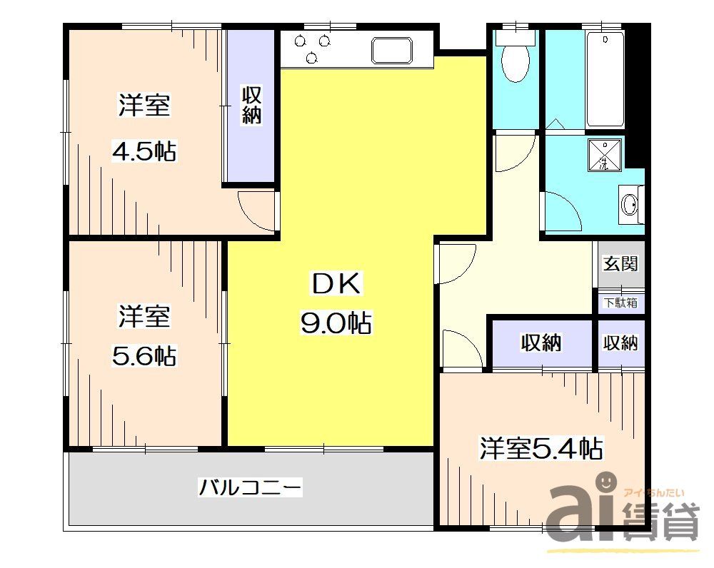 ホワイトヴィラ新所沢の間取り