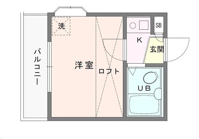 平塚市松風町のアパートの間取り