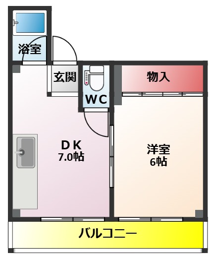 コーポ正宝の間取り