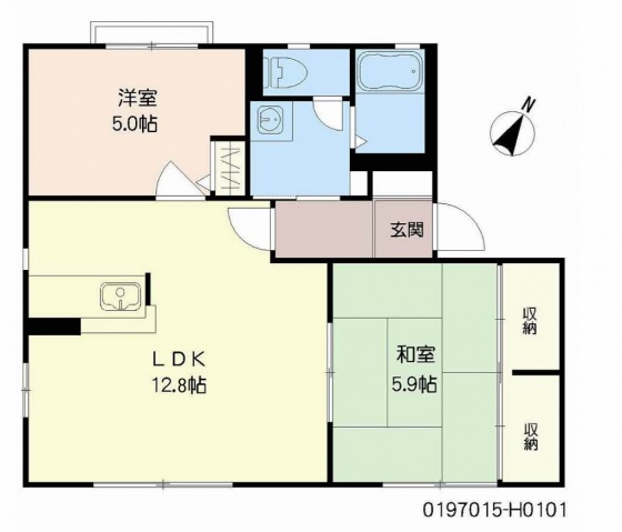 花ぞ野ローズガーデン　H棟の間取り