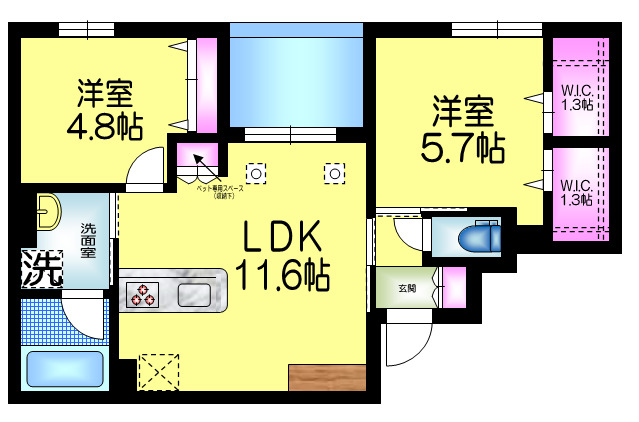 クラリスの間取り