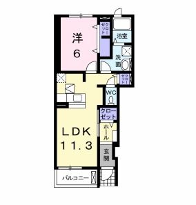 グレイス　ヒルIの間取り