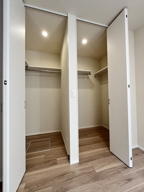 収納　収納力のあるウォークインクローゼット☆