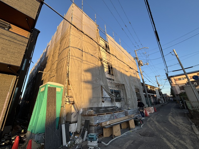 建物外観　建築中