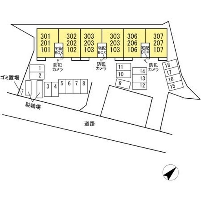 駐車場　配置図