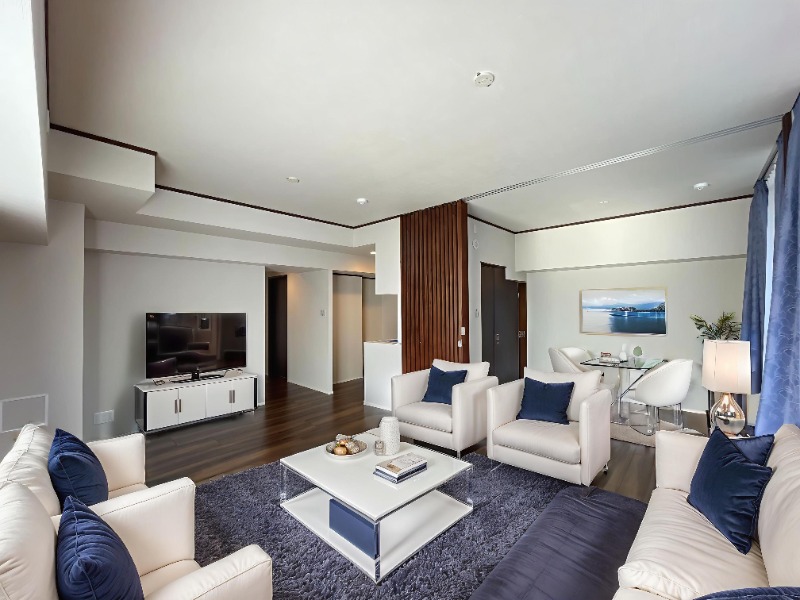 居室・リビング　ＣＧ画像の為実際は家具・家電の設置無し。