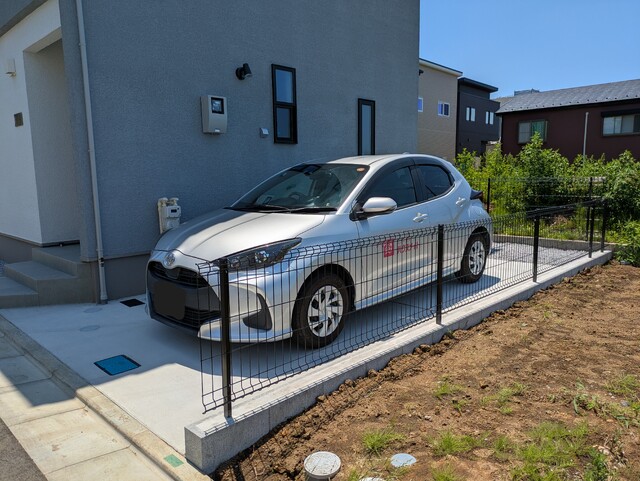 駐車場　２０２６．６月建築中