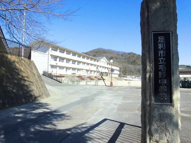 中学校　足利市立毛野中学校（中学校）まで550m