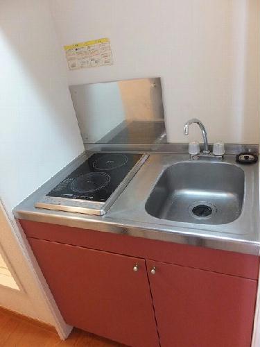 レオパレスまつやのキッチン写真