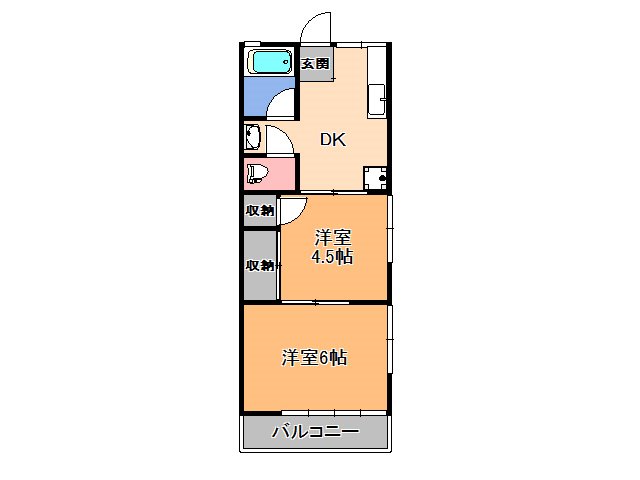 コーポさわの間取り写真