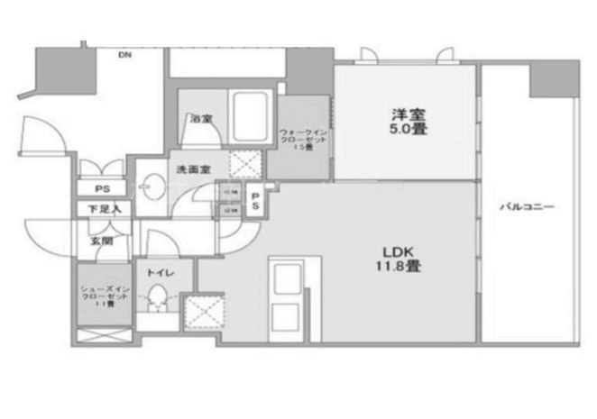 ＪＲ山手線 神田駅 徒歩3分 13階建 築5年の間取り写真