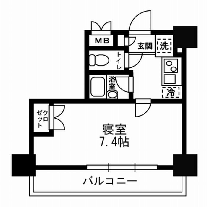 レジディア月島IIIの間取り写真