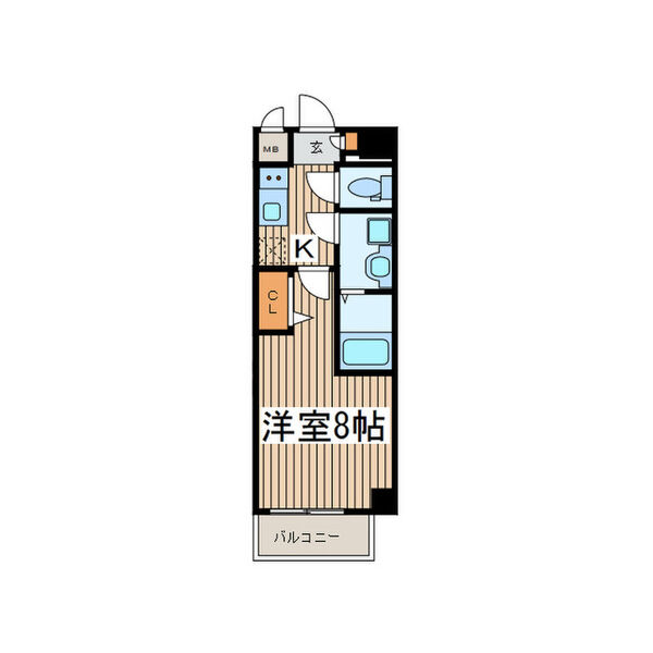 地下鉄名城線 上前津駅 徒歩5分 12階建 築6年の間取り写真