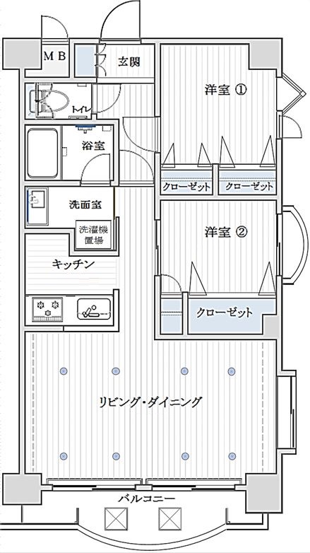 都電荒川線 町屋駅前駅 徒歩12分 7階建 築31年の間取り写真
