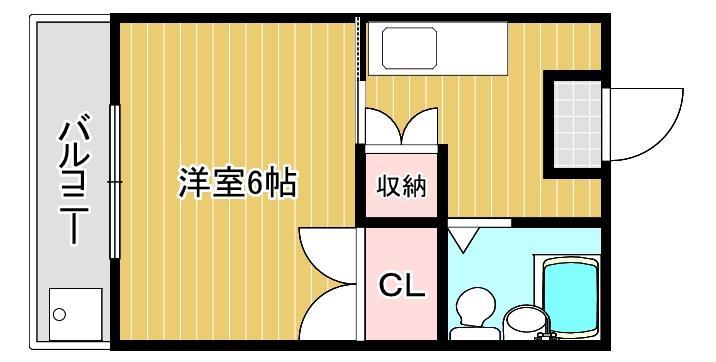 コーポわかばの間取り写真