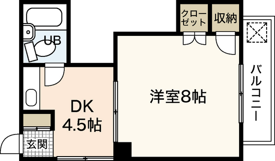 広島市西区三篠北町のマンションの間取り