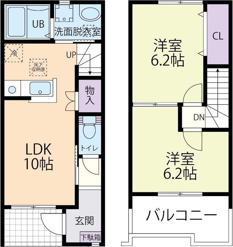 メゾンドゥ・ボヌールの間取り