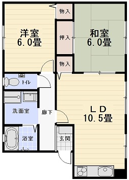 フォブール東川原Ｇの間取り