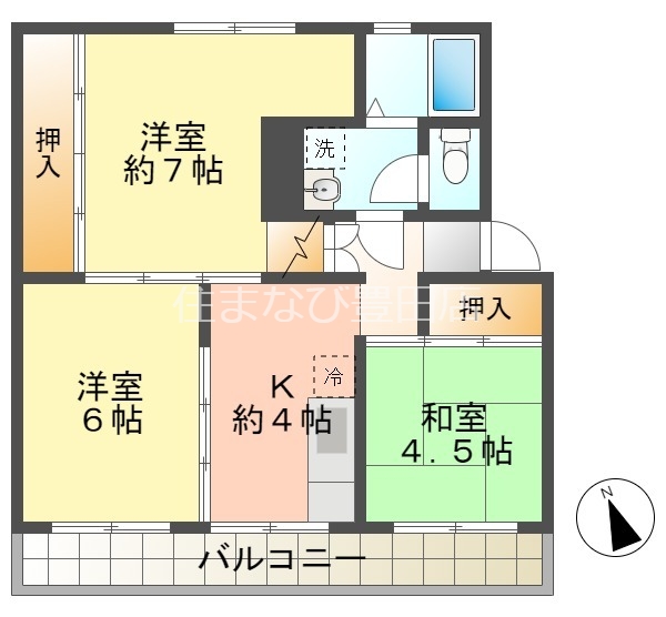 マンションはるの間取り