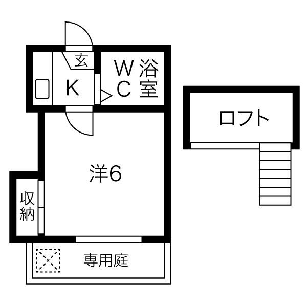 レオパレス21東八丁第2の間取り