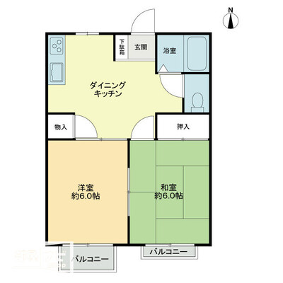 フォブール森Ｂの間取り