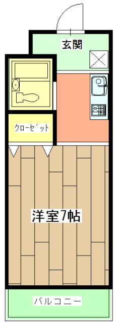 京都市右京区太秦木ノ下町のマンションの間取り