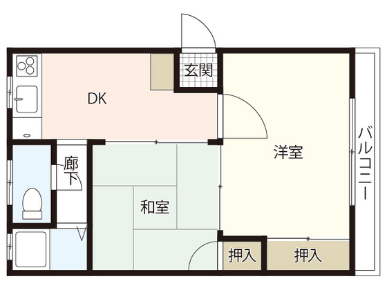 広島市中区吉島西のマンションの間取り