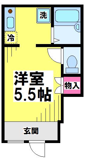 東京都調布市国領町５（アパート）の賃貸物件の間取り