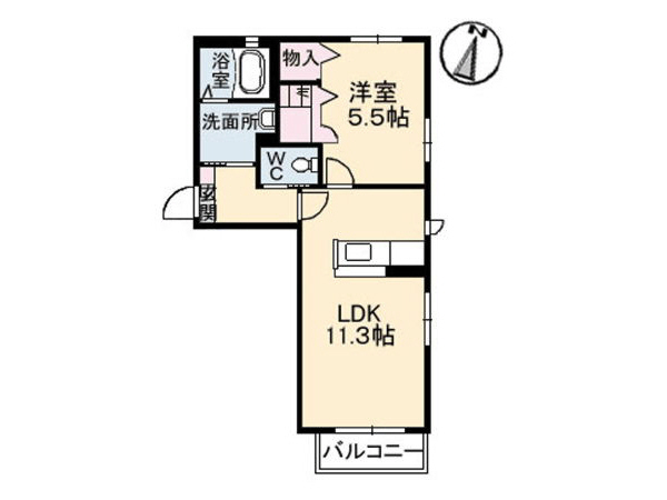 アトラクト小山の間取り