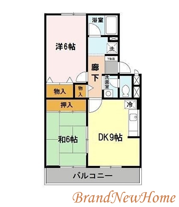 堺市堺区東雲西町のアパートの間取り