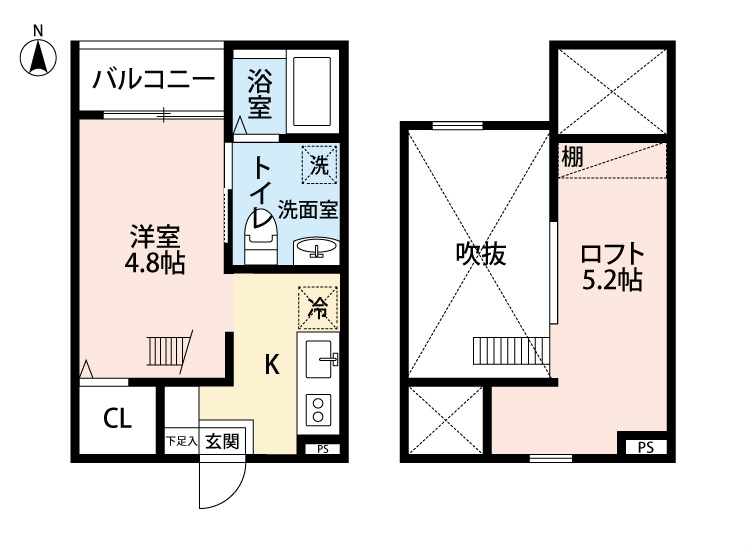 ＣＲＥＡ遠若の間取り