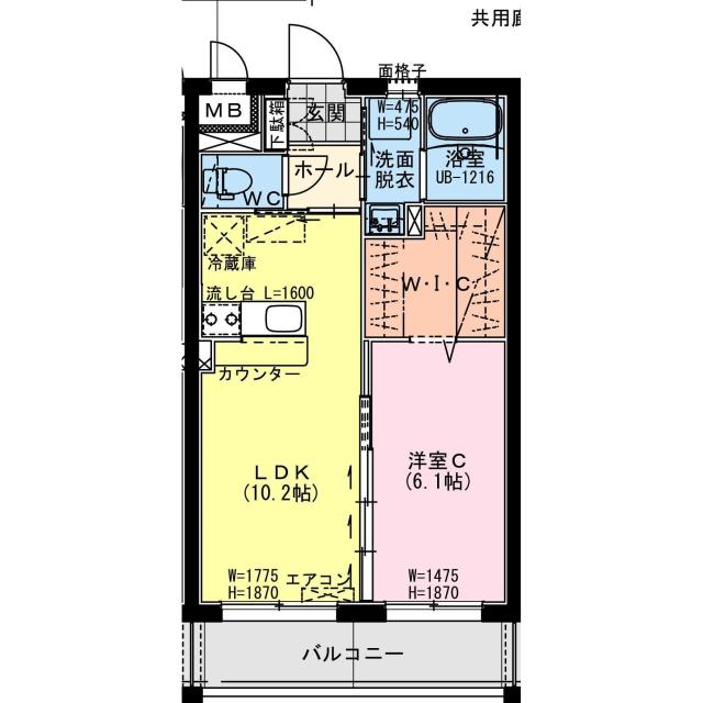 クロスワイズ中西町の間取り