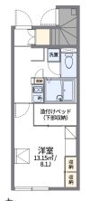 青梅市師岡町のアパートの間取り